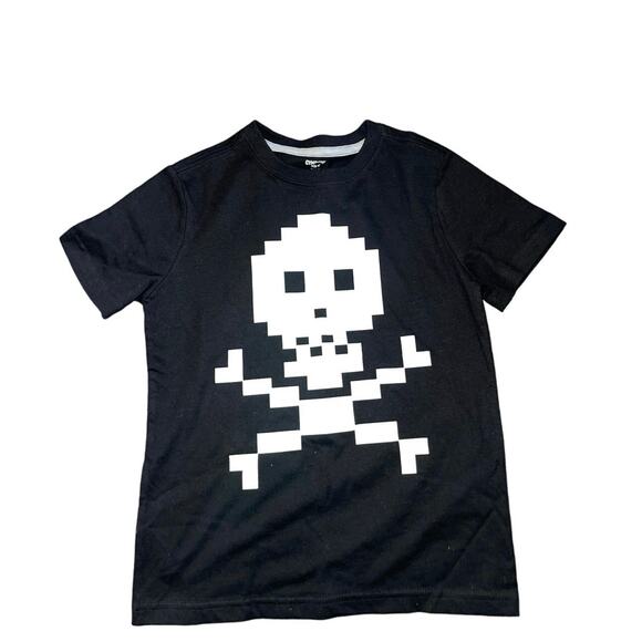 Kid’s Boy Gymboree Tee Skull Graphic T-Shirt Size Small 5-6 NWT - Picture 1 of 3